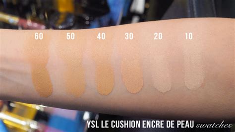 beige 50 ysl cushion swatch|ysl cushion encre de peau.